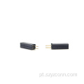 Conector de cabeçalho fêmea com passo de 1,27 mm reto 2P